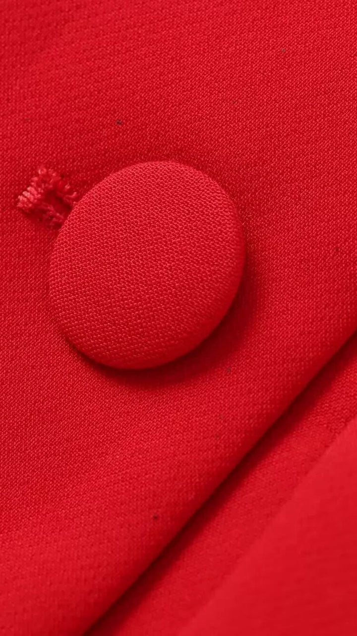 Latifa "Power in Red" – Luxe Modest Suit Set