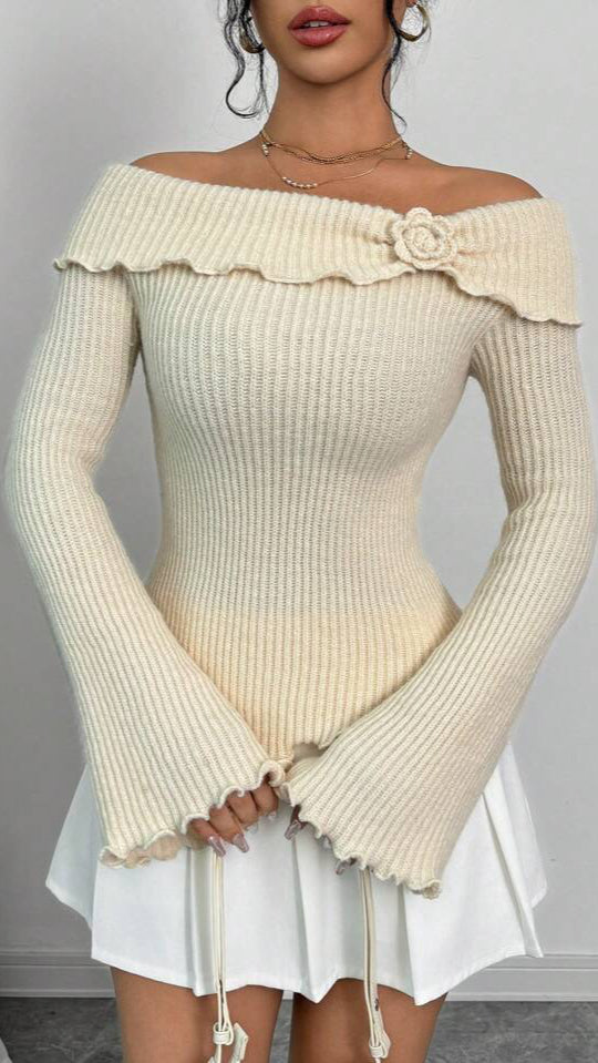 Elsa - Petal Whisper Knit Top