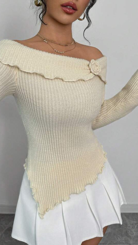 Elsa - Petal Whisper Knit Top