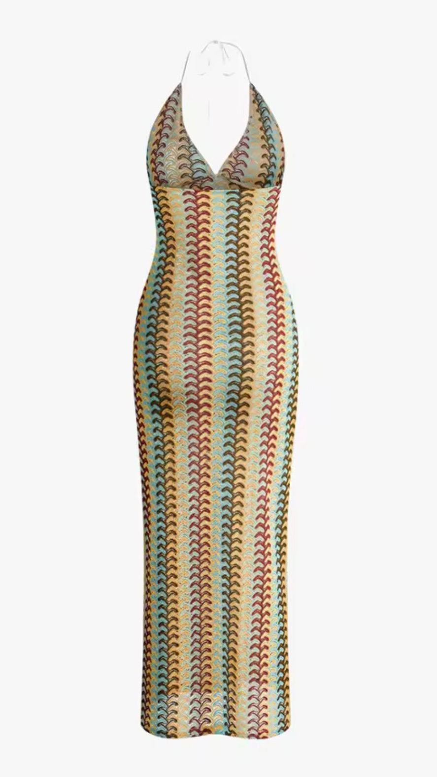Hana Multicolour Knit Maxi Dress