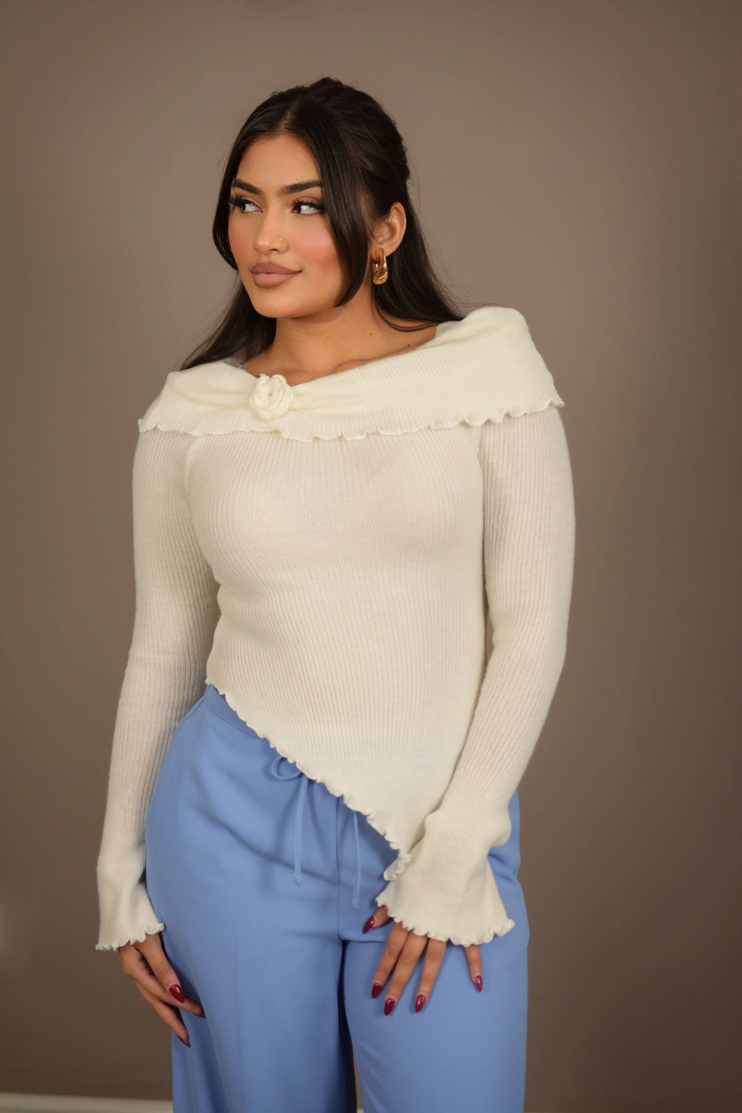 Elsa - Petal Whisper Knit Top